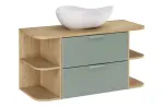 100 cm m&ouml;&ouml;blikomplekt koos lauaplaadiga ja lauaplaadile paigaldatava valamuga &bdquo;Cloud&ldquo; SET-ASG B CREMONA 100CM LRSM UN CLOUD