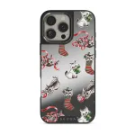 Merry Kitty - iPhone 16 Pro Case, Elite Mirror Dark (MagSafe) / Gunmetal