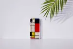 "SmartPhone case iPhone XR" Mondrian white