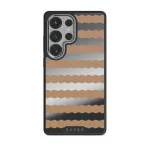 Golden Sand - Samsung Galaxy S25 Ultra Case, Elite Mirror Dark (Magnetic) / Silver