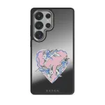 Follow Me - Samsung Galaxy S25 Ultra Case, Elite Mirror Dark (Magnetic) / Silver