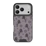 Leo - iPhone 17 Pro Case, Elite Dark (MagSafe) / Silver / Purple