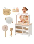 VIGA PolarB Wooden Kitchen 2-in-1 Shop White Kitchen Accessories Stand