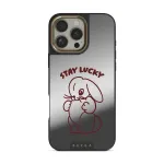 Stay Lucky - iPhone 16 Pro Max Case, Elite Mirror Dark (MagSafe) / Gold
