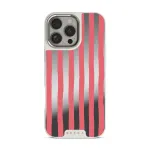 Pomegranate - iPhone 16 Pro Case, Elite Mirror Light (MagSafe) / Silver