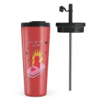 Buckle Up - Travel Mug, 700 ml / Flap & Straw Set