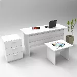 Kontorim&ouml;&ouml;bli komplekt, Hanah Home, valge, 140 x 73,8 x 60, cm