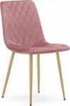 Leobert tool &bdquo;TURIN&ldquo; &ndash; roosa samet / puidutoonilised jalad x 1