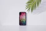 "SmartPhone case iPhone XR" Water flower black