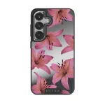 Eden - Samsung Galaxy S25 Case, Elite Mirror Dark (Magnetic) / Silver