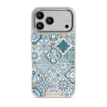 Tropical Oasis - Ornament iPhone 17 Pro Max Case, Elite Light (MagSafe) / Silver
