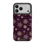 Sleeping Beauty - Snowflakes iPhone 17 Pro Max Case, Elite Dark (MagSafe) / Silver