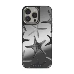 Midnight Ocean - iPhone 16 Pro Max Case, Elite Mirror Dark (MagSafe) / Silver