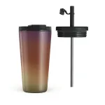 October - Travel Mug, 500 ml / Flap & Straw Set