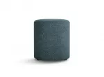 Boucle Pouf, "Dia", 1 Seat, 40x40x45, Petrol