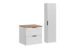 Vannitoam&ouml;&ouml;bli komplekt Comad Adel White 60 cm koos t&ouml;&ouml;pinnaga ja k&otilde;rge kapiga, valge