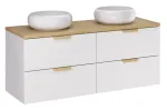 120 cm m&ouml;&ouml;blikomplekt koos lauaplaadiga ja kahe lauaplaadile paigaldatava valamuga &bdquo;Wiki SET-ASW B CREMONA 120CM UN WIKI&ldquo;