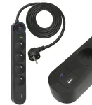 ART FU915 4 pistikupesa &ndash; 16 A &ndash; USB A + C &ndash; 3,4 A
