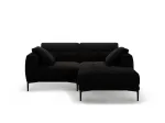 Right Velvet Sofa, "Lazio", 2 Seats, 205x174x86 Made in Europe
