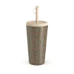 Favorite Coat - Plaid Travel Mug, 500 ml / Straw