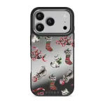 Merry Kitty - iPhone 17 Pro Case, Elite Mirror Dark (MagSafe) / Gunmetal