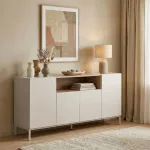 Konsool, Hanah Home, liivakivi safiirtamm, 160 x 80 x 40