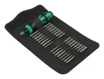 &bdquo;Wera Kraftform Kompakt 60 RA-R Imperial 1&ldquo; kruvikeerajate komplekt, must/roheline, 17 tk.
