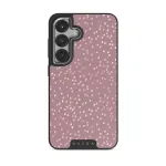 Hot Cocoa - Spotted Samsung Galaxy S25 Case, Elite Dark (Magnetic) / Silver