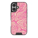 Pink Shores - iPhone 16 Case, Elite Dark (MagSafe) / Silver