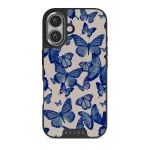Butterfly Effect - iPhone 16 Case, Elite Dark (MagSafe) / Silver