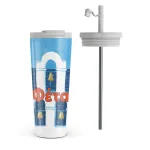 Feta - Travel Mug, 700 ml / Flap & Straw Set