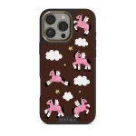 Cloud Hopping - iPhone 16 Pro Max Case, Elite Dark (MagSafe) / Gold