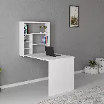 &Otilde;ppelaud, Hanah Home, valge, 59 x 80,2 x 16, cm