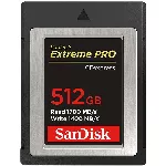 SanDisk Extreme PRO CFexpress Card Type B, 512GB, 1700MB/s Read, 1200MB/s Write