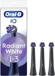 Oral-B iO Radiant White Black -vaihtoharjat 3kpl, must