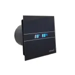Sapho Cata E &ndash; teljeline vannitoaventilaator E-100 GBTH, automaatjuhtimisega, must 00900602