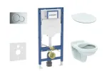 Geberit Duofix p&otilde;randamooduli komplekt, Alpha WC pehme sulgumisega kaanega ja Sigma01 loputusnupuga, l&auml;ikiv kroom SANI11CD1101