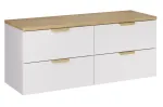 Aster White riputatavate vannitoakappide komplekt, 120 cm, valge