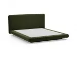 Velvet Bed With Headboard, "Linea", 244x225x98 Made in Europe