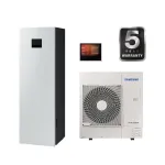 SAMSUNG &otilde;hk-vesi 9,0/8,7 kW SPLIT NORDIC soojuspump 200-liitrise mahutiga, WIFI