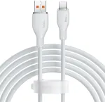 &bdquo;Baseus&ldquo; &bdquo;Pudding&ldquo; 100 W USB-A &ndash; USB-C kaabel, 1,2 m, valge (6932172650148)