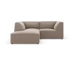 Leather Imitation Modular Left Corner Sofa, "Siena", 3 Seats, 186x180x69 Made in Europe