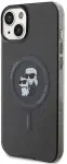 "KLHMP15SHGKCNOK Karl & Choupette Glitter MagSafe iPhone 15" Black
