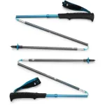 Trekking Poles Distance Carbon Z (anthracite/blue, 1 pair, 105 cm)