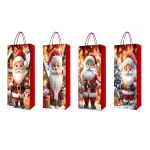 Kinkekott pudelile FUN SANTA, 12x36x9cm, mix