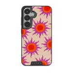 Sunset Glow - Samsung Galaxy S25 Case, Elite Dark (Magnetic) / Silver