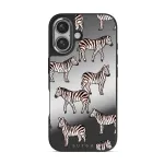 Wild Spirit - iPhone 16 Case, Elite Mirror Dark (MagSafe) / Silver