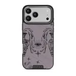 Aquarius - iPhone 17 Pro Max Case, Elite Dark (MagSafe) / Silver / Purple
