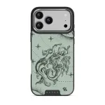 Virgo - iPhone 17 Pro Max Case, Elite Dark (MagSafe) / Silver / Turquoise