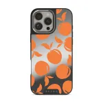 Peach Fuzz - iPhone 16 Pro Case, Elite Mirror Dark (MagSafe) / Silver
